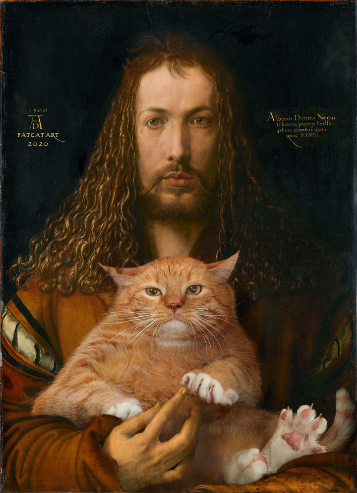 Albrecht Dürer, Self-portrait with the furball, 1500